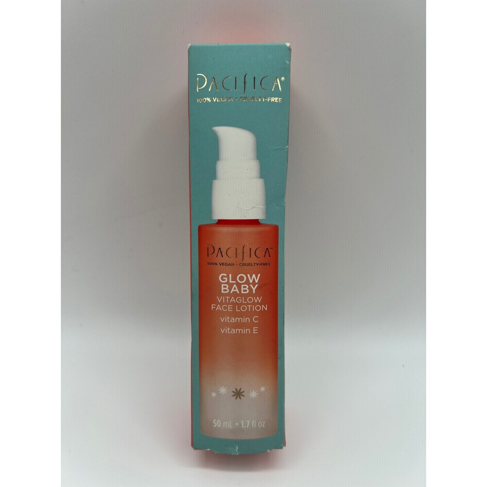 Pacifica Glow Baby Vitaglow Face Lotion Vitamin C & E 1.7 fl oz New in Box